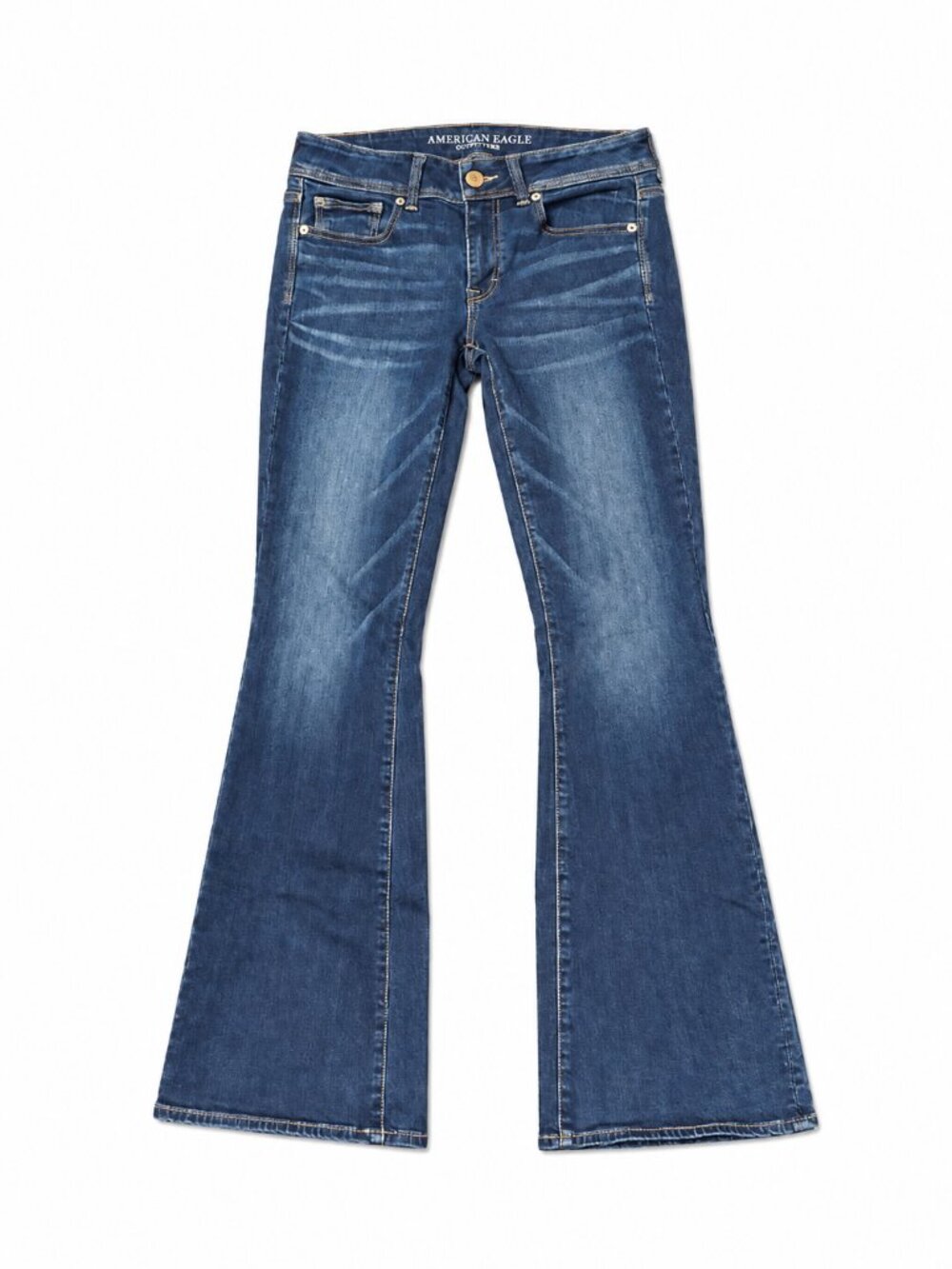 American Eagle Kick Boot Jeans Women’s 6 Regular Super Stretch Dark Wash